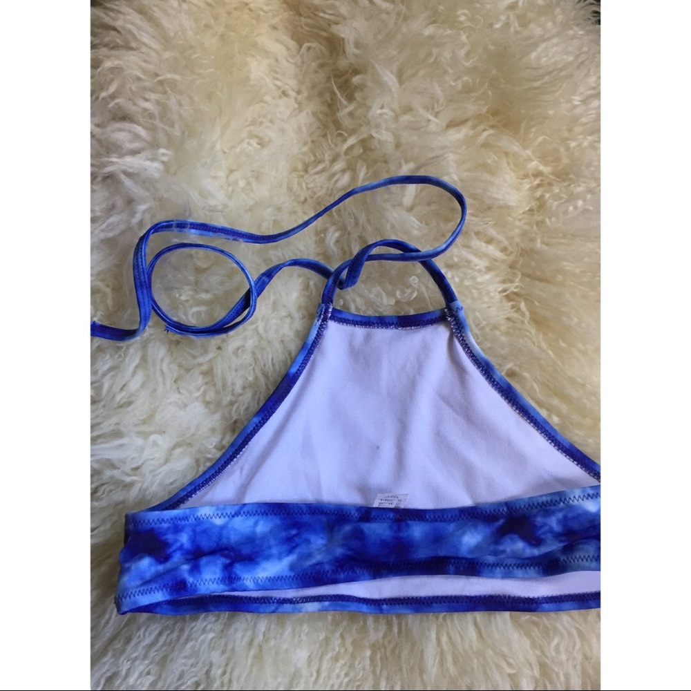 NWOT tie dye halter tie bikini top - Picture 2 of 2